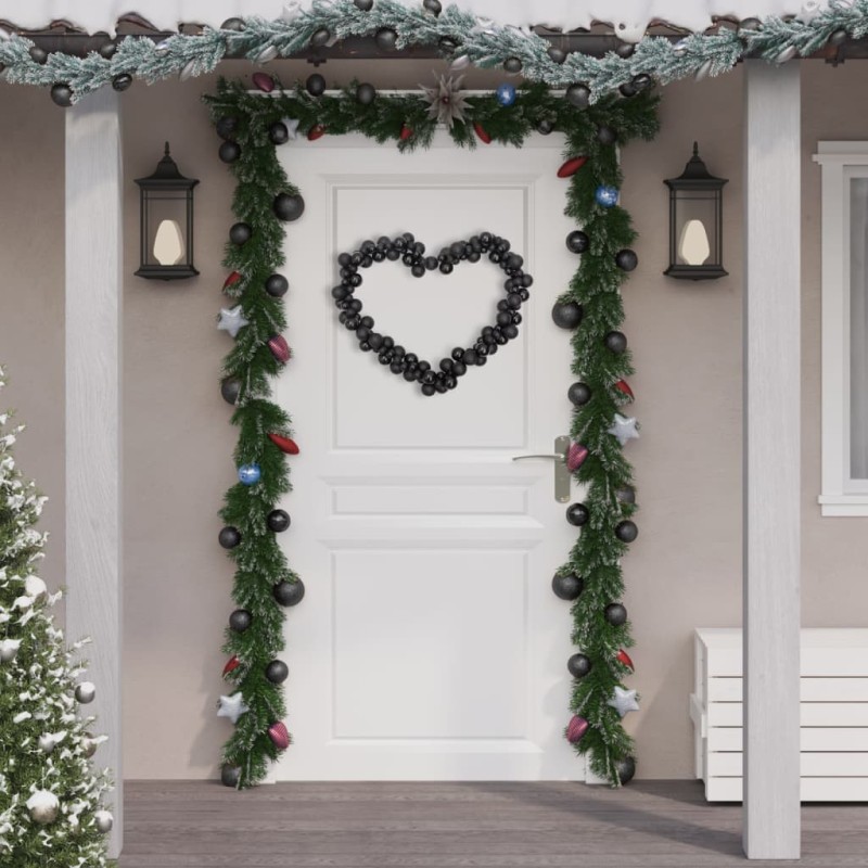 vidaXL Kugelgirlande Schwarz 175 cm Polystyrol vidaXL Kugelgirlande Schwarz 175 cm Polystyrol