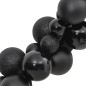 vidaXL Kugelgirlande Schwarz 175 cm Polystyrol vidaXL Kugelgirlande Schwarz 175 cm Polystyrol