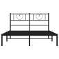 vidaXL Bettgestell mit Kopfteil Metall Schwarz 120x200 cm vidaXL Bettgestell mit Kopfteil Metall Schwarz 120x200 cm