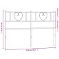 vidaXL Kopfteil Metall Schwarz 120 cm vidaXL Kopfteil Metall Schwarz 120 cm
