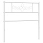 vidaXL Kopfteil Metall Weiß 90 cm