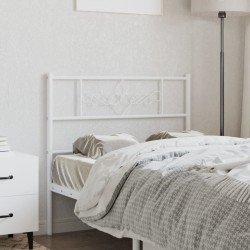 vidaXL Kopfteil Metall Weiß 107 cm