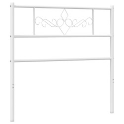 vidaXL Kopfteil Metall Weiß 107 cm