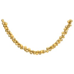 vidaXL Kugelgirlande Golden 175 cm Polystyrol