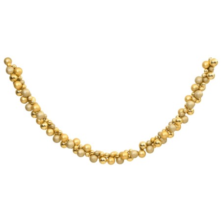 vidaXL Kugelgirlande Golden 175 cm Polystyrol