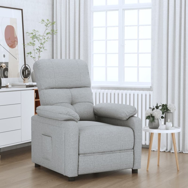 vidaXL Relaxsessel Hellgrau Stoff vidaXL Relaxsessel Hellgrau Stoff