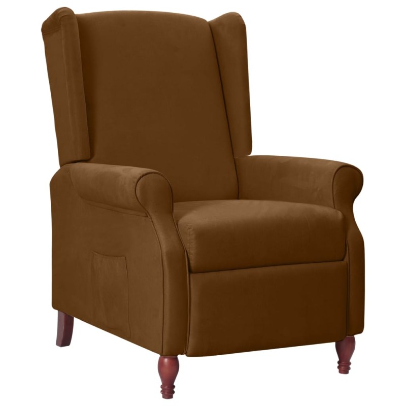 vidaXL Ruhesessel Braun Stoff vidaXL Ruhesessel Braun Stoff
