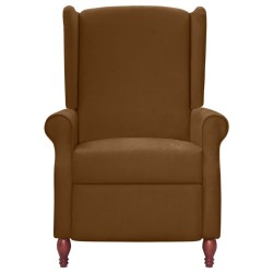 vidaXL Ruhesessel Braun Stoff