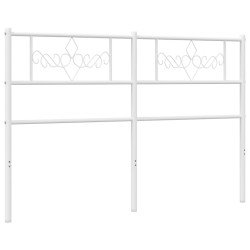 vidaXL Kopfteil Metall Weiß 150 cm