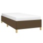 vidaXL Bettgestell ohne Matratze Dunkelbraun 90x200 cm Stoff vidaXL Bettgestell ohne Matratze Dunkelbraun 90x200 cm Stoff