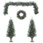 vidaXL 4-tlg. Türschmuck-Set für Weihnachten PVC vidaXL 4-tlg. Türschmuck-Set für Weihnachten PVC