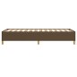 vidaXL Bettgestell ohne Matratze Dunkelbraun 90x200 cm Stoff vidaXL Bettgestell ohne Matratze Dunkelbraun 90x200 cm Stoff