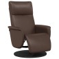 vidaXL Relaxsessel mit Fußteil Braun Kunstleder vidaXL Relaxsessel mit Fußteil Braun Kunstleder