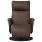vidaXL Relaxsessel mit Fußteil Braun Kunstleder vidaXL Relaxsessel mit Fußteil Braun Kunstleder