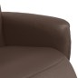 vidaXL Relaxsessel mit Fußteil Braun Kunstleder vidaXL Relaxsessel mit Fußteil Braun Kunstleder