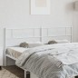 vidaXL Kopfteil Metall Weiß 180 cm