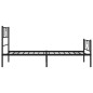 vidaXL Bettgestell mit Kopf- und Fußteil Metall Schwarz 107x203 cm vidaXL Bettgestell mit Kopf- und Fußteil Metall Schwarz 107x203 cm