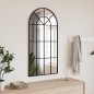 vidaXL Wandspiegel Schwarz 50x100 cm Gewölbt Eisen vidaXL Wandspiegel Schwarz 50x100 cm Gewölbt Eisen