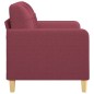 vidaXL 2-Sitzer-Sofa Weinrot 120 cm Stoff vidaXL 2-Sitzer-Sofa Weinrot 120 cm Stoff