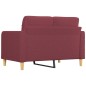 vidaXL 2-Sitzer-Sofa Weinrot 120 cm Stoff vidaXL 2-Sitzer-Sofa Weinrot 120 cm Stoff