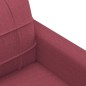 vidaXL 2-Sitzer-Sofa Weinrot 120 cm Stoff vidaXL 2-Sitzer-Sofa Weinrot 120 cm Stoff