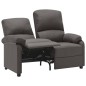 vidaXL 2-Sitzer-Sofa Verstellbar Dunkelgrau Stoff vidaXL 2-Sitzer-Sofa Verstellbar Dunkelgrau Stoff