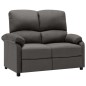 vidaXL 2-Sitzer-Sofa Verstellbar Dunkelgrau Stoff vidaXL 2-Sitzer-Sofa Verstellbar Dunkelgrau Stoff