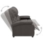 vidaXL 2-Sitzer-Sofa Verstellbar Dunkelgrau Stoff vidaXL 2-Sitzer-Sofa Verstellbar Dunkelgrau Stoff