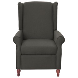 vidaXL Sessel Verstellbar Dunkelgrau Stoff