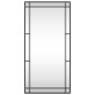 vidaXL Wandspiegel Schwarz 50x100 cm Rechteckig Eisen vidaXL Wandspiegel Schwarz 50x100 cm Rechteckig Eisen