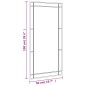 vidaXL Wandspiegel Schwarz 50x100 cm Rechteckig Eisen vidaXL Wandspiegel Schwarz 50x100 cm Rechteckig Eisen