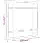 vidaXL Wandspiegel Schwarz 30x30 cm Quadratisch Eisen vidaXL Wandspiegel Schwarz 30x30 cm Quadratisch Eisen