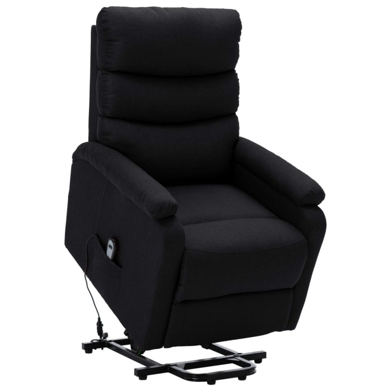 vidaXL Aufstehsessel Schwarz Stoff vidaXL Aufstehsessel Schwarz Stoff