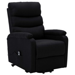 vidaXL Aufstehsessel Schwarz Stoff