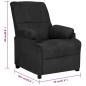 vidaXL Relaxsessel Schwarz Wildleder-Optik vidaXL Relaxsessel Schwarz Wildleder-Optik