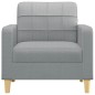 vidaXL Sofasessel Hellgrau 60 cm Stoff vidaXL Sofasessel Hellgrau 60 cm Stoff