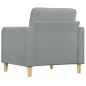vidaXL Sofasessel Hellgrau 60 cm Stoff vidaXL Sofasessel Hellgrau 60 cm Stoff