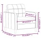 vidaXL Sofasessel Hellgrau 60 cm Stoff vidaXL Sofasessel Hellgrau 60 cm Stoff