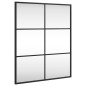 vidaXL Wandspiegel Schwarz 50x60 cm Rechteckig Eisen vidaXL Wandspiegel Schwarz 50x60 cm Rechteckig Eisen