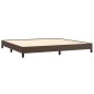 Bettgestell Braun 200x200 cm Kunstleder Bettgestell Braun 200x200 cm Kunstleder