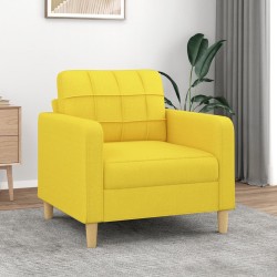 vidaXL Sofasessel Hellgelb 60 cm Stoff