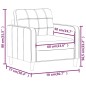 vidaXL Sofasessel Taupe 60 cm Stoff vidaXL Sofasessel Taupe 60 cm Stoff