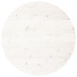 vidaXL Tischplatte Rund Weiß Ø80x3 cm Massivholz Kiefer vidaXL Tischplatte Rund Weiß Ø80x3 cm Massivholz Kiefer