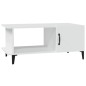 vidaXL Couchtisch Weiß 90x50x40 cm Holzwerkstoff vidaXL Couchtisch Weiß 90x50x40 cm Holzwerkstoff