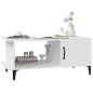 vidaXL Couchtisch Weiß 90x50x40 cm Holzwerkstoff vidaXL Couchtisch Weiß 90x50x40 cm Holzwerkstoff