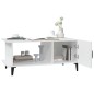 vidaXL Couchtisch Weiß 90x50x40 cm Holzwerkstoff vidaXL Couchtisch Weiß 90x50x40 cm Holzwerkstoff