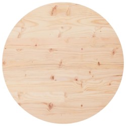 vidaXL Tischplatte Rund Ø90x3 cm Massivholz Kiefer