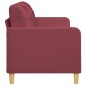 vidaXL 3-Sitzer-Sofa Weinrot 180 cm Stoff vidaXL 3-Sitzer-Sofa Weinrot 180 cm Stoff