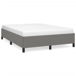 vidaXL Bettgestell ohne Matratze Dunkelgrau 140x190 cm Stoff