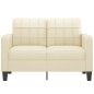 vidaXL 2-Sitzer-Sofa Creme 120 cm Kunstleder vidaXL 2-Sitzer-Sofa Creme 120 cm Kunstleder